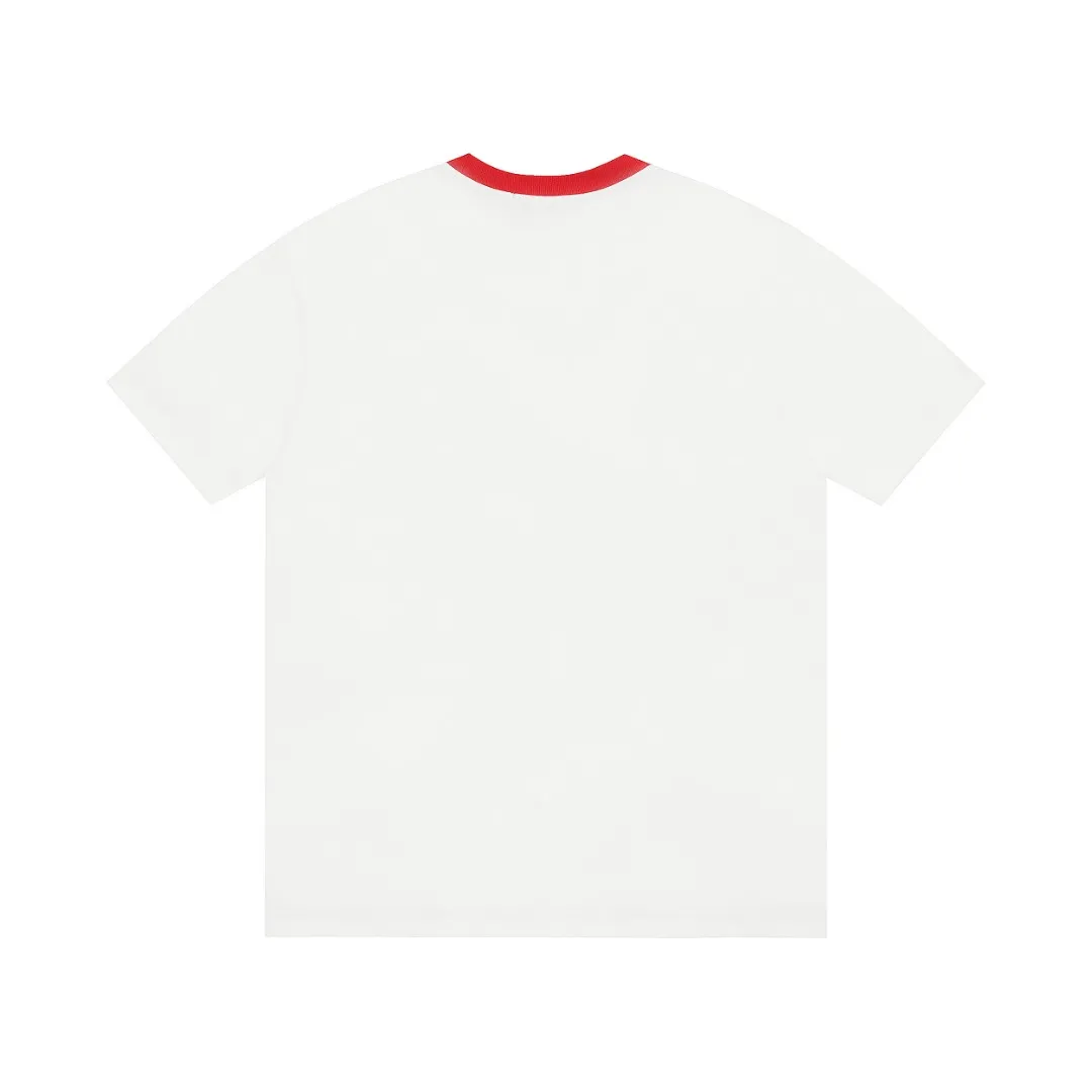 VIVI11vivienne west wood West Queen Vivian Saturn Poker Contrast Color Short Sleeve Size: XS-L Color: Black White
